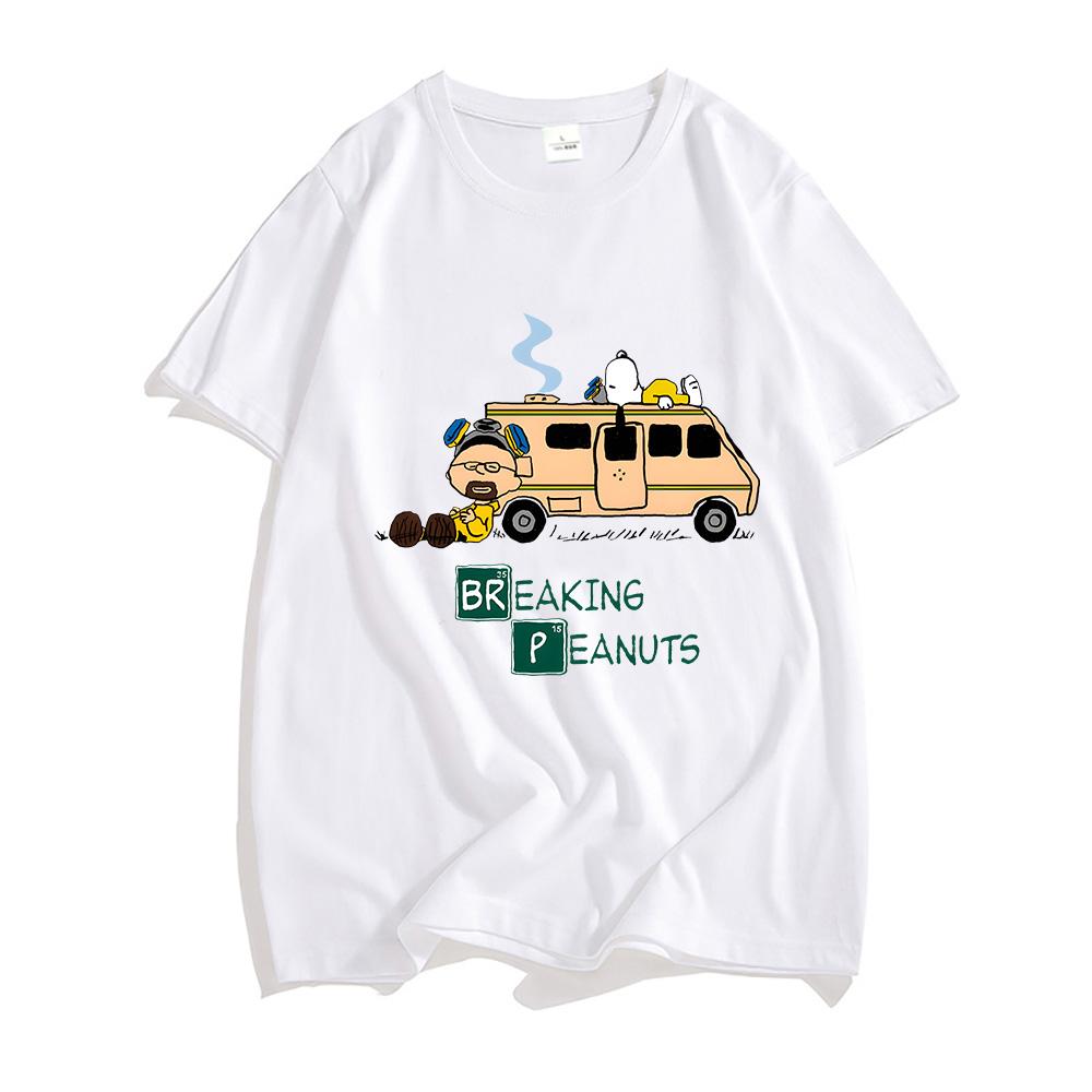 Reaking Bad Heisenberg Breaking Cat Pánská trička Harajuku Estetická trička 100% bavlna Trička Populární postavy Krátký rukáv