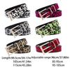 Cintura Vita Catena Stampa Leopardo per Cowboy Cowgirl Elegante Fibbia Calda Fibbia Calda Retrò Cintura Catena Vita