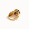 New Light Luxury Precious Gemstone Natural Garnet Ring Earrings Pendant Necklace Set Women's Anniversary Gift