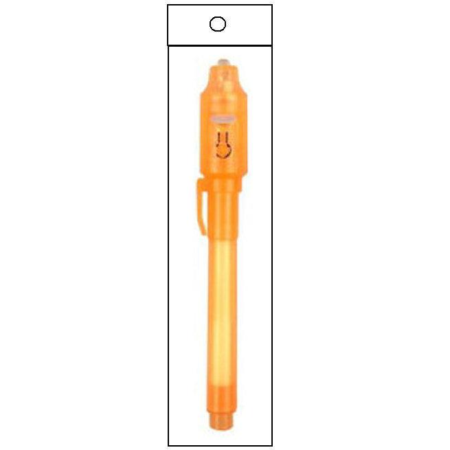 Glow-in-the-Dark Purple UV Invisible Marker - Minimalist Fluorescent Money Detector Pen.