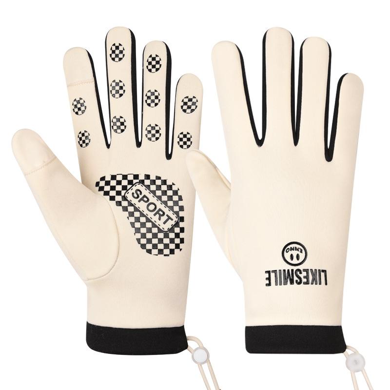 Gloves Women Autumn and Winter Warm Fleece Riding Driving Waterproof, Cold and Windproof Outdoor Flip Non-slip Gloves