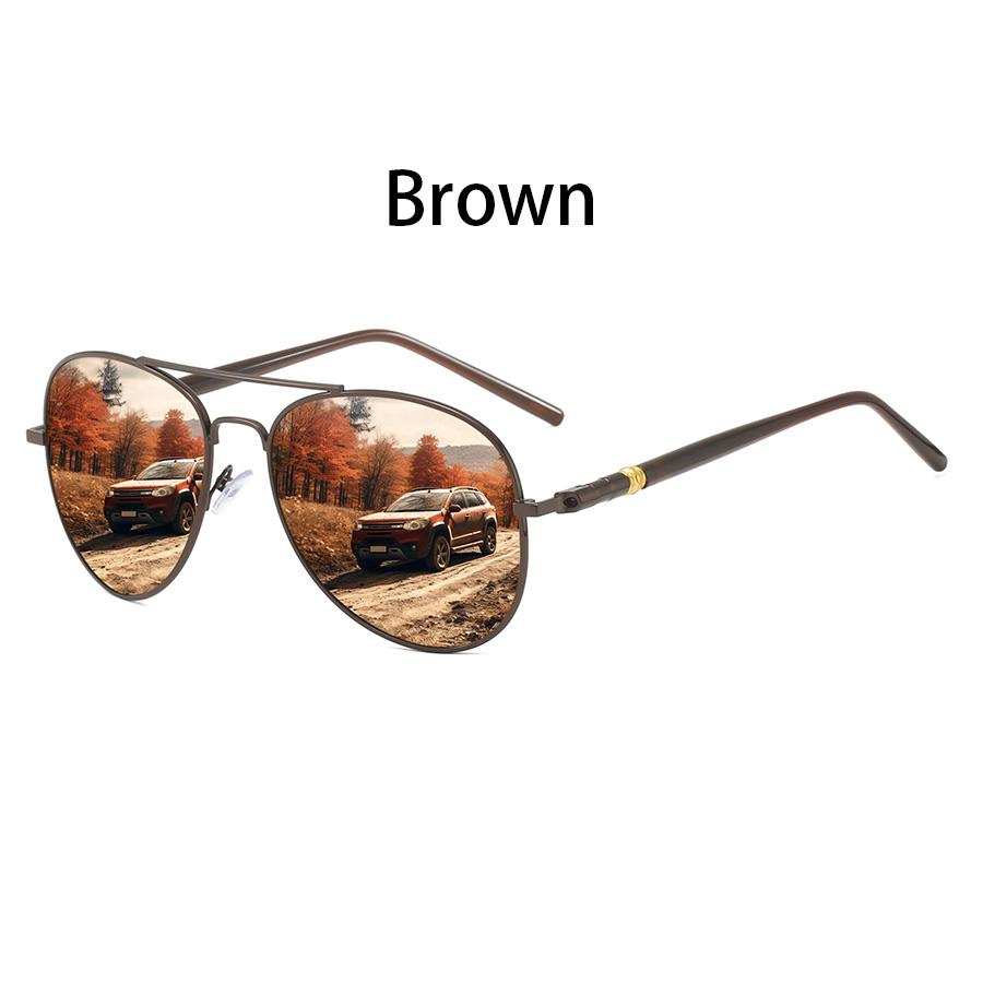 Fashion Vintage Pilot Metal Frame Sunglasses Men Women Eyewear Fishing Driving Man Luxury Brand Designer Sun Glasses