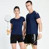 Unisex Quick-Dry Running Set: Breathable Round Neck T-shirt & Shorts for Fitness