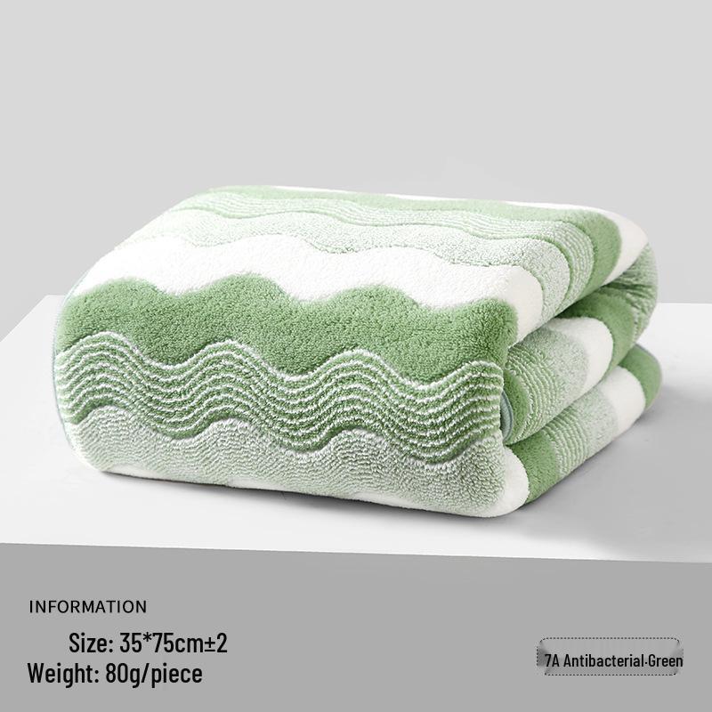 Coral Fleece Antibacterial Bath Towel - Highly Absorbent for Adults, Men, Women - Ideal for Face Washing, Hand Use, and Hair Drying