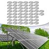 50PCS Solar Panel Mounting Grounding Clip Stainless Steel Photovoltaic Grounding Plate Washer Spacer For RVs Trailers