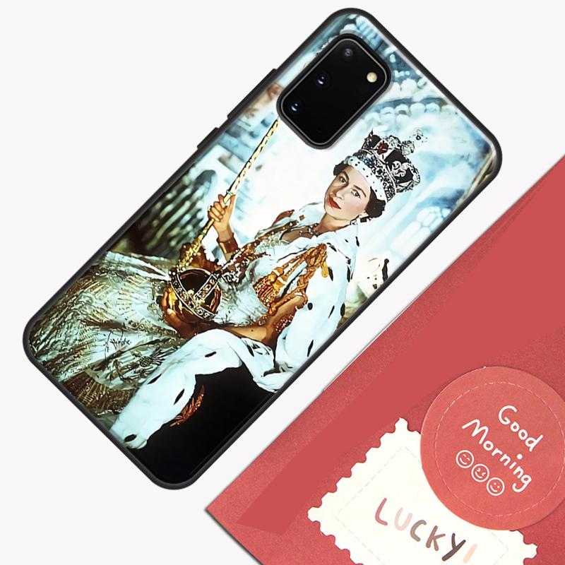 England Queen Elizabeth II Phone Case For Samsung Galaxy S24 S26 Ultra S20 S21 S22 S23 S25 Plus S10 S25 FE Cover Shell
