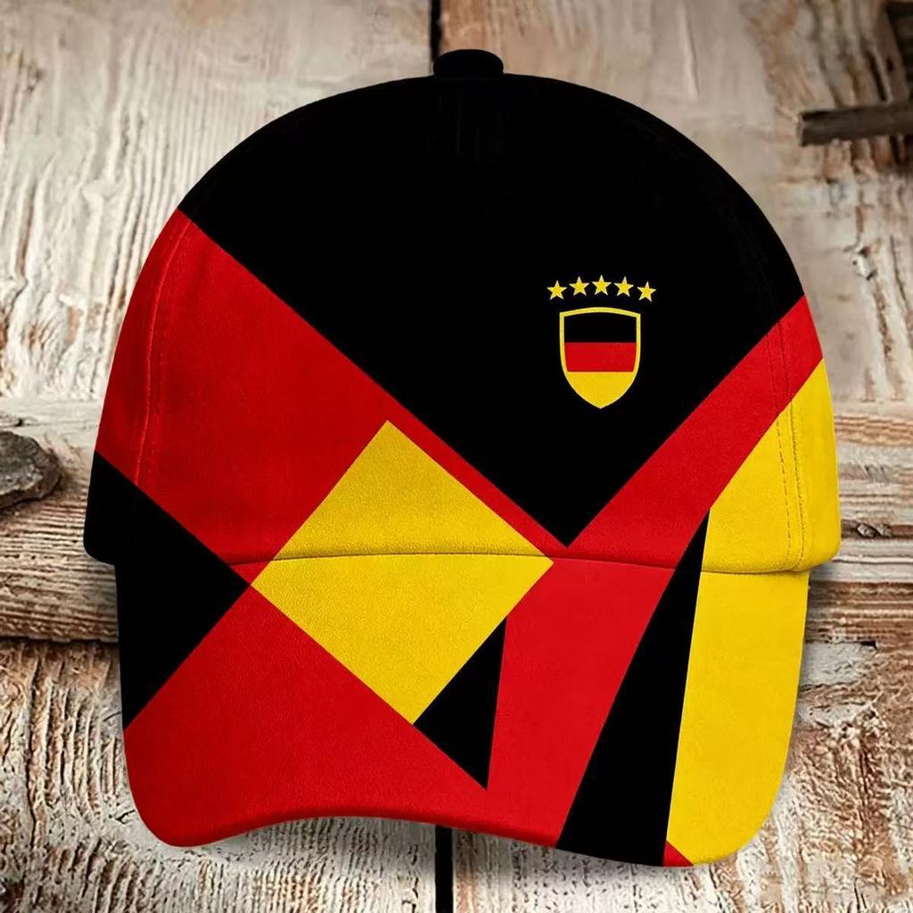 Eagle Football Printed Baseball Cap, European Cup Fan Commemorative Cap, Men's and Women's Sunshade Curved Brim Hat