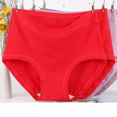 Women's Underwear Panties Briefs Cotton Plus Size Lingeries Middle-aged Underpants