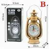 2026 New Vintage Oil Lamp Alarm Clock Retro Kerosene Light Table Clock Living Room Office Decor Craft Ornament Home Supplies