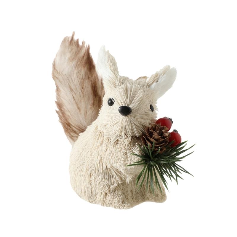 Handcrafted Hanging Squirrel Holiday Decoration Foam Christmas Ornament For Indoor Window Desktop Holiday Display