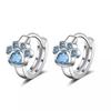 Korean Style Cat Paw Earrings with Diamond-Studded Hearts – Elegant, High-End Ear Cuffs for Autumn/Winter