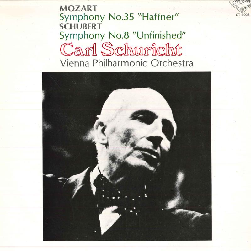 LP Record CARL SCHURICHT, VIENNA PHILHARMONIC - Mozart: Symphony No. 35 In D Major  GT9026 LONDON 1975 Japan Classical Used