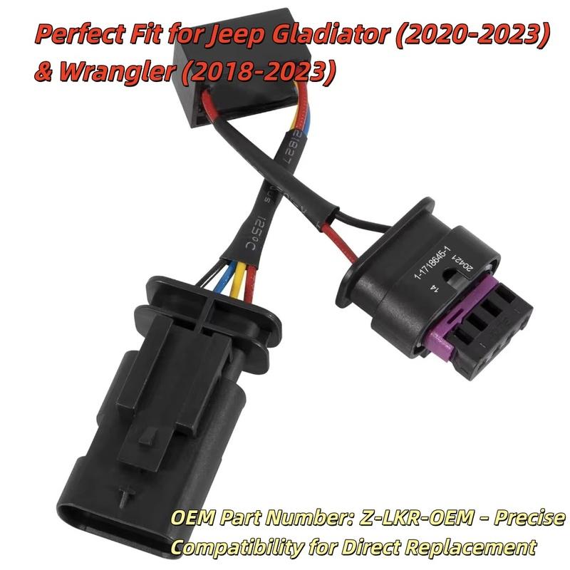 For Jeep -Wrangler 2018-2023/Gladiator 2020-2023 Locker Sensor Bypass Wiring Harness OE Z-LKR-OEM High-Quality Plastic