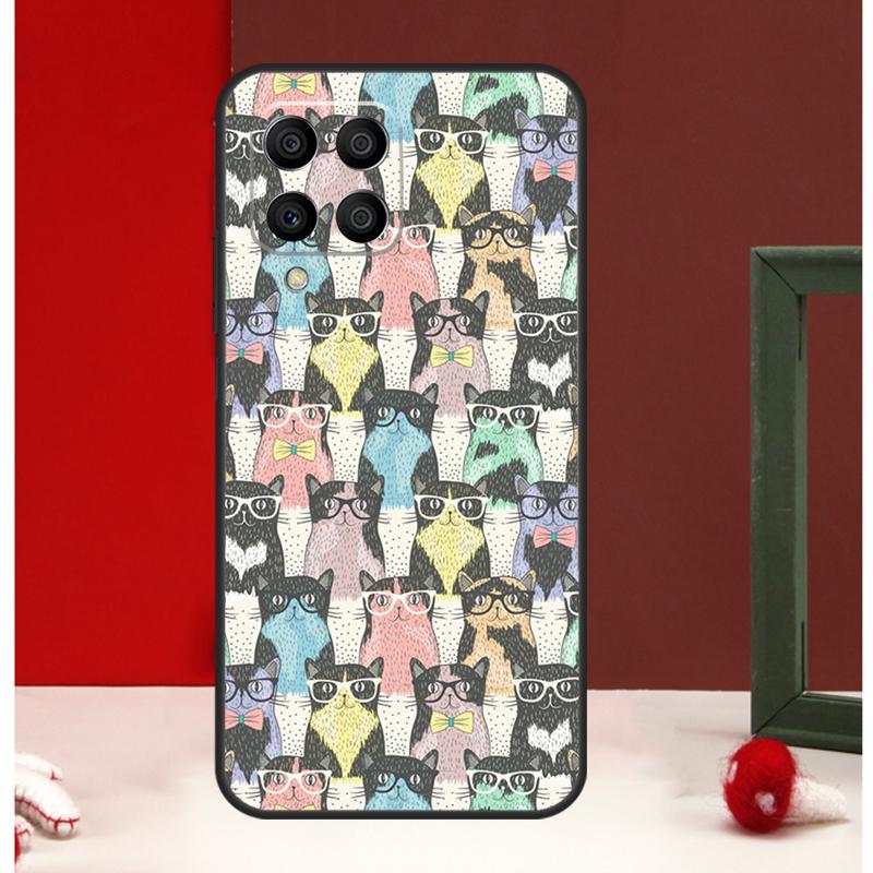 Lustige Katzen-Collage Hülle Für Samsung Galaxy M56 M36 M16 M31 M21 M13 M33 M53 M15 M35 M55 M12 M32 M52 M14 M34 M54