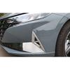 For Hyundai Elantra 2021 2022-2025 Chrome Front Fog Light Lamp Frame Trim 2PCS