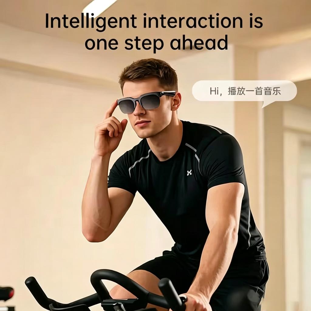 New Camera Control Smart Glasses Music Sunglasses Headphones Wireless Bluetooth Call Headset HIFI Audio Glasses For Android