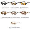 2PACK Vintage Cat Eye Oversized Sunglasses Women Gradient Eyewear Shades Women Black Luxury Square Glasses  UV400