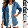 Women’s Casual Denim Cardigan Jacket Long Sleeve Button Front Relaxed Fit Lightweight Outerwear for Everyday Wear