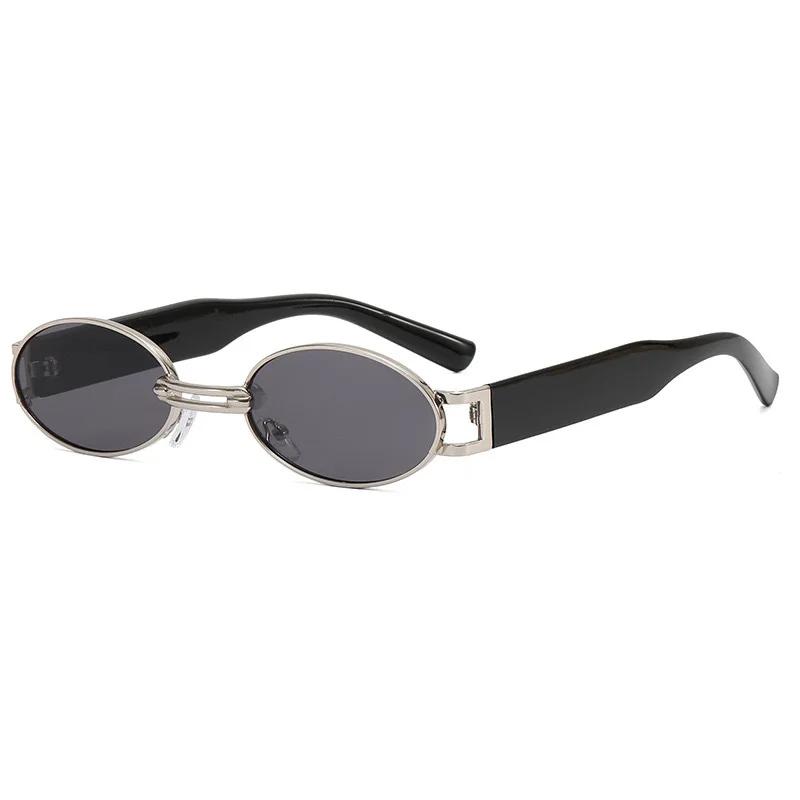 

New Vintage Oval Sunglasses Ladies Ins Small Retro Punk Sunglasses for Women Men Luxury Brand UV400 Protection Shades Sunglasses