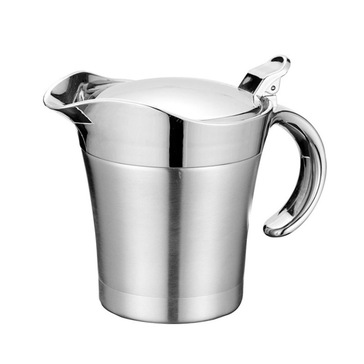 

Functional Stainless Steel Sauce Jug with Efficient Double Wall Insulation and Practical Hinged Lid 450ML 750ML