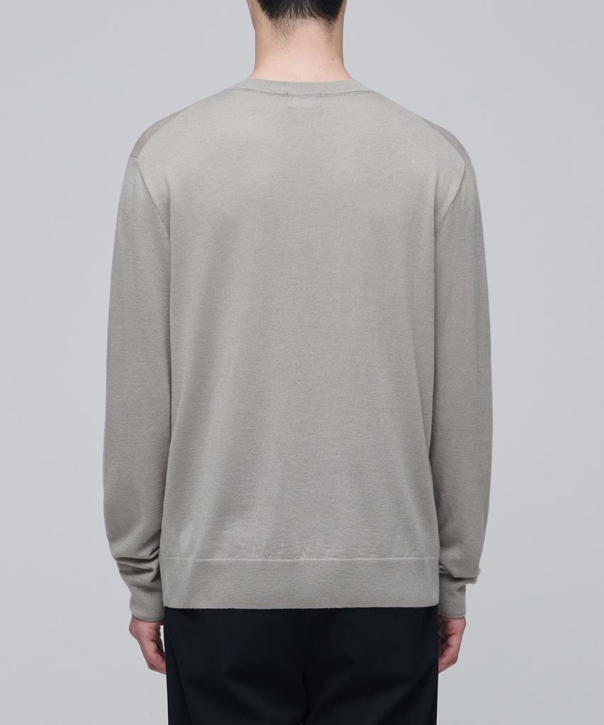 MUSINSA STANDARD Merino Wool Blend High Gauge Crew Neck Knit [Mushroom]