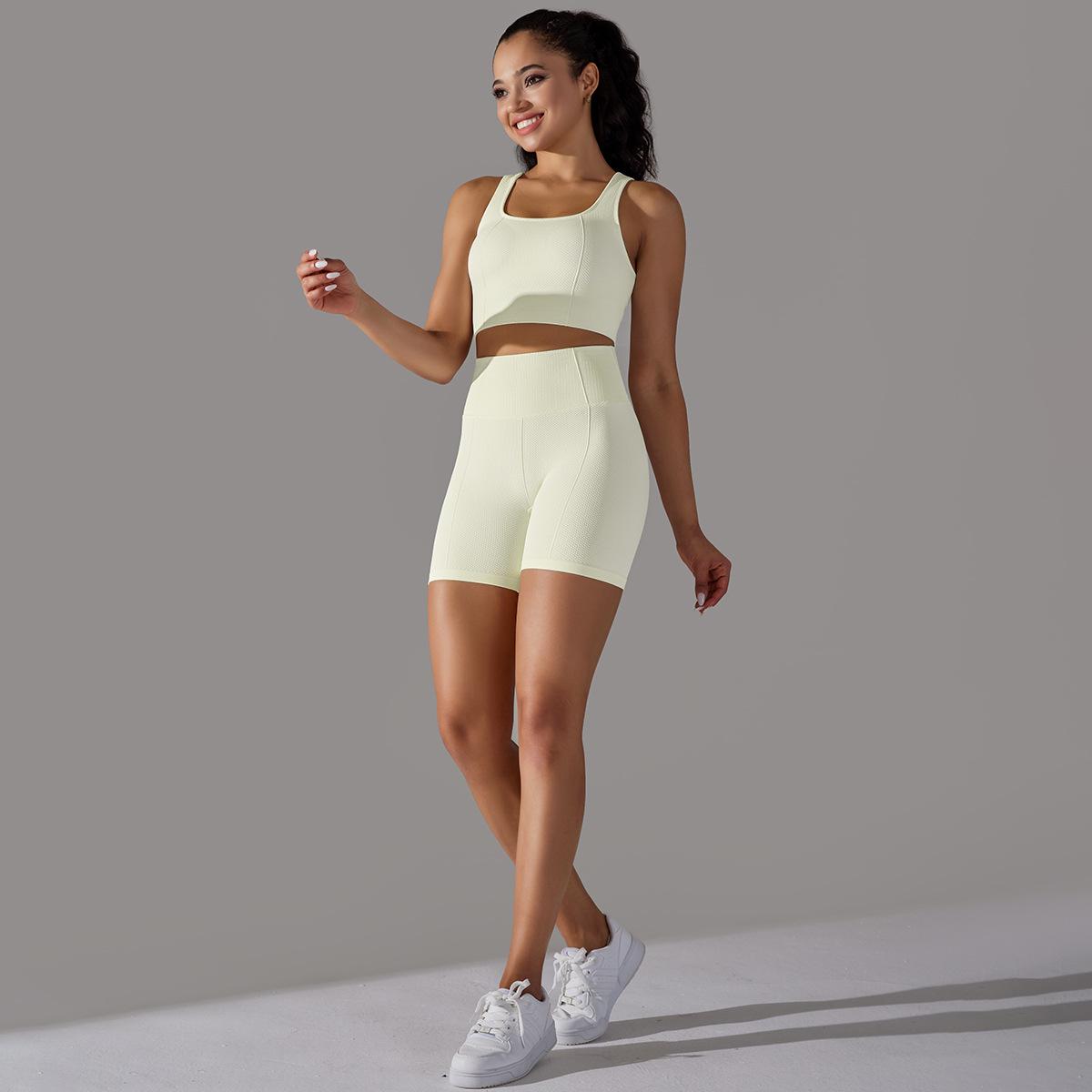 

Безшовний набір для йоги в горошок: Висока еластичність, Дихаючий, Двокомпонентний для бігу та фітнесу L