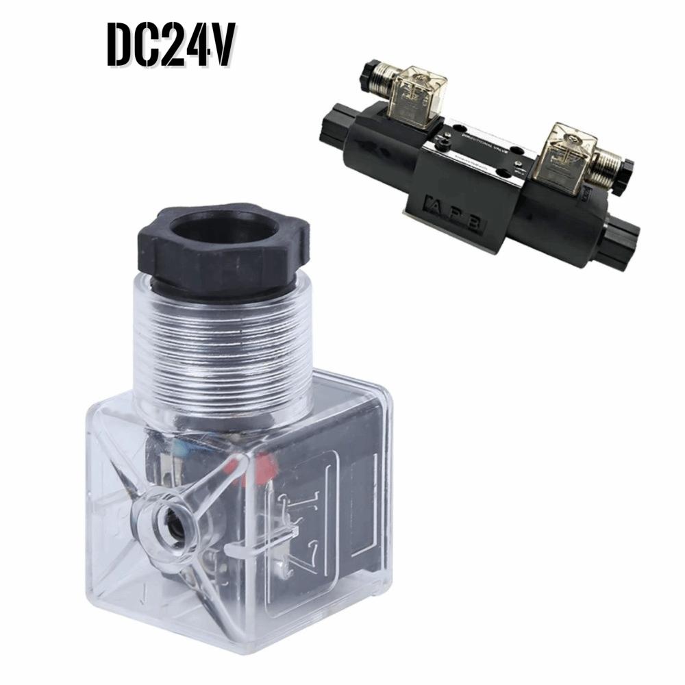 With Lamp Plug Hydraulic Solenoid Valve Plug Universal Accessories  Electrical Connections