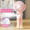 New Handheld Fan USB Rechargeable Portable Hanging Neck Misting Fan Adjustable Speed Spray Water Mist Fan Outdoor Camping Travel