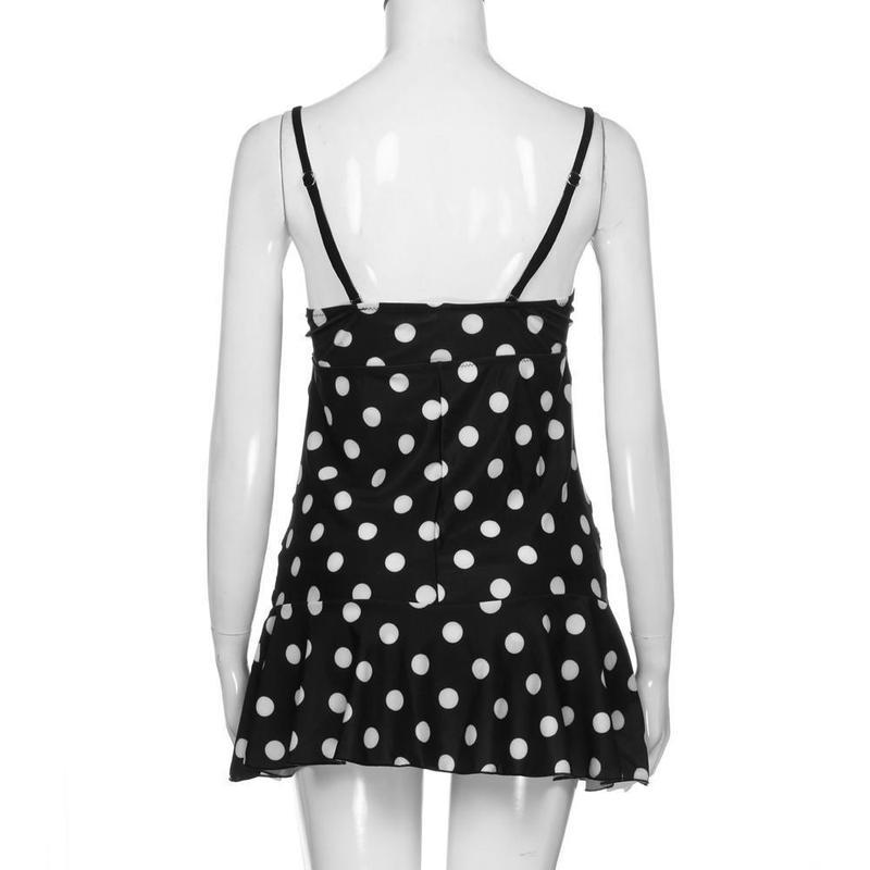 Costume da bagno donna taglie forti con stampa a pois Costume da bagno estivo sexy slim fit da donna