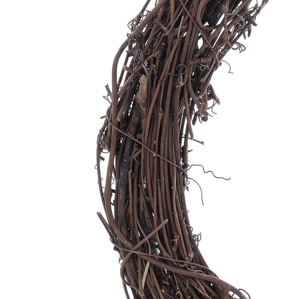 11.8 Inch Grapevine Wreath Round Vine Branch Wreath DIY Rattan Wreath for Christmas Craft Door Window Mantel