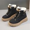 Winter casual fleece ankle boots increase cotton shoes warm women's shoes high top warm sports sneakers shoes C541