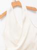 European and American style, new women's clothing, versatile silk satin texture neck collar top 2337/051