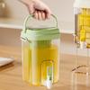 Water Dispenser with Faucet BPA-Free Summer Juice Jug for Fridge 5L Leakproof Iced Tea & Fruit Infuser