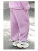 Plus Size Fleece-Lined Kids' Sweatpants: Autumn/Winter Style for Medium to Large, Chubby Girls
