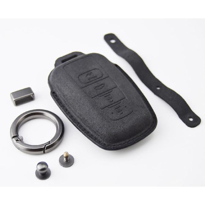 Handmade Leather Remote Key Fob Cover for Toyota Camry 2018-2024 XLE XSE LE SE Corolla Avalon C-HR Highlander Prius RAV4 4Runner Prado