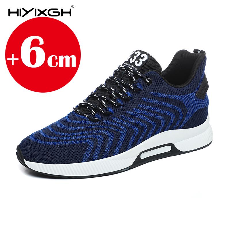 2025 Spring Invisible Heighten Men's Shoes Breathable and Comfy Air Mesh Fashion Leisure Sneakers Man Footwear