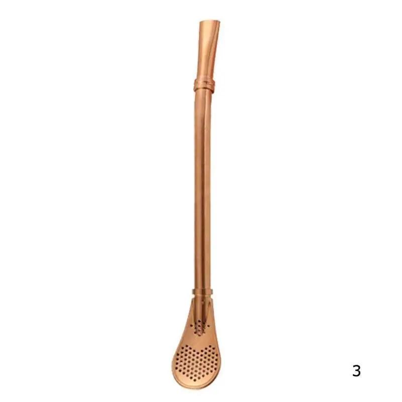 

1 шт. Соломинка для питья из нержавеющей стали, ложки для мате, тыквы-бомбиллы, многоразовые металлические профессиональные инструменты, аксессуары для бара