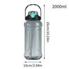 Sports Water Bottle Drinking Tumbler For Hiking Leakproof Sealed Transparent Double Drinking Spout Water Bottle For School