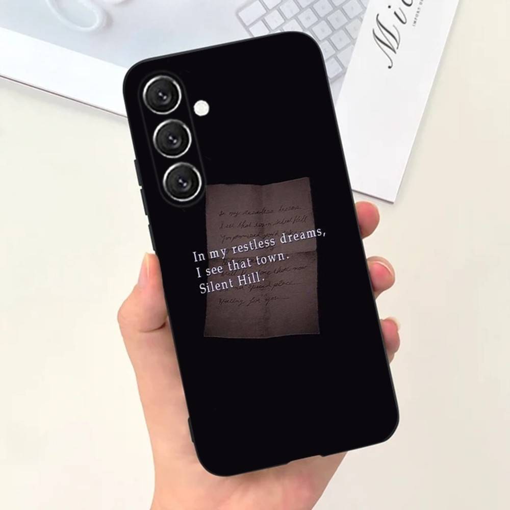 Horror Games Silent Hill Phone Case Phone Case For Samsung S25,S24,S21,S22,S23,S30,Ultra,S20,Plus,Fe,Lite,Note,10,5G Black Cover