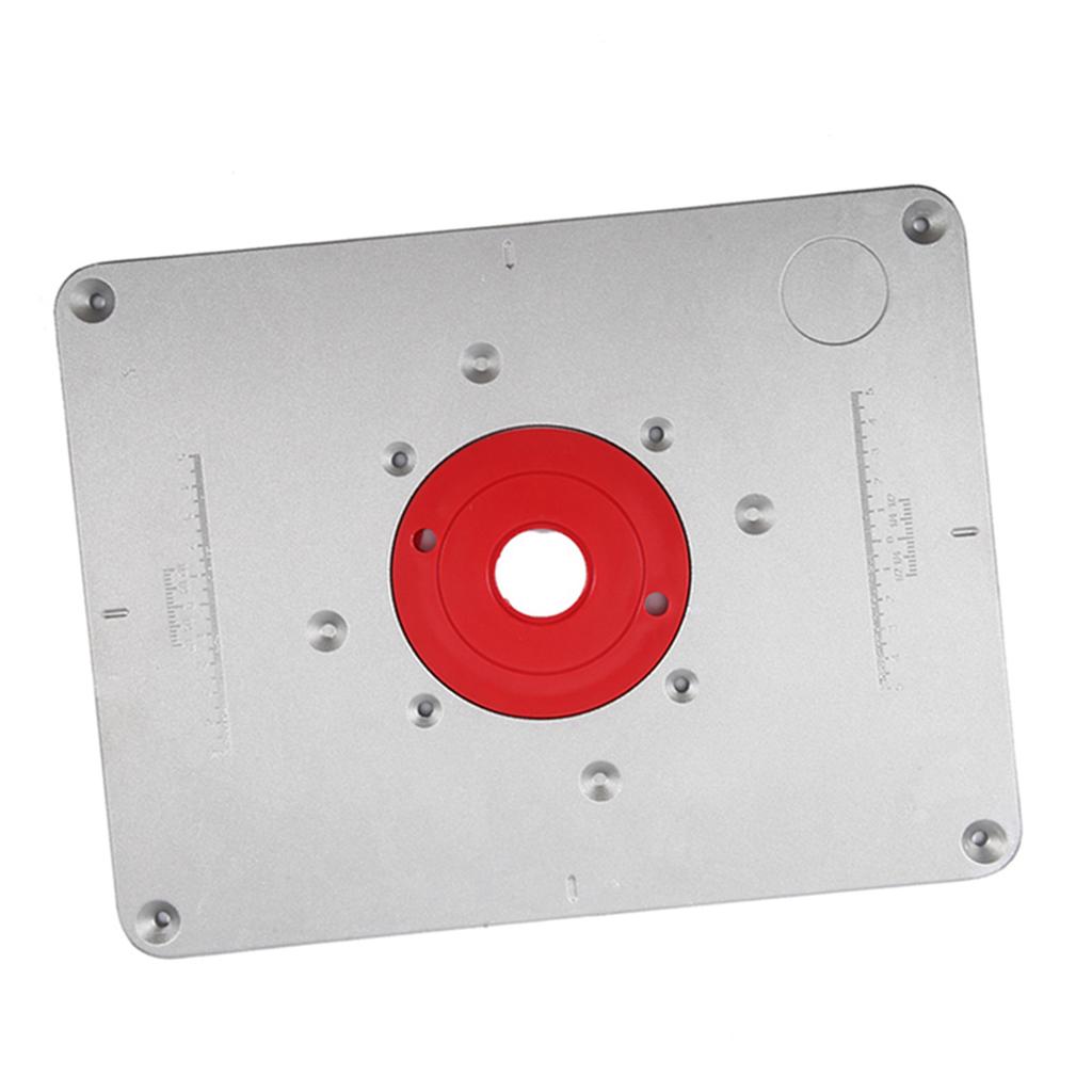 Router Table Insert Plate and Insert Woodworking Aluminum Alloy Panel 300mm X 235mm X 9.5mm