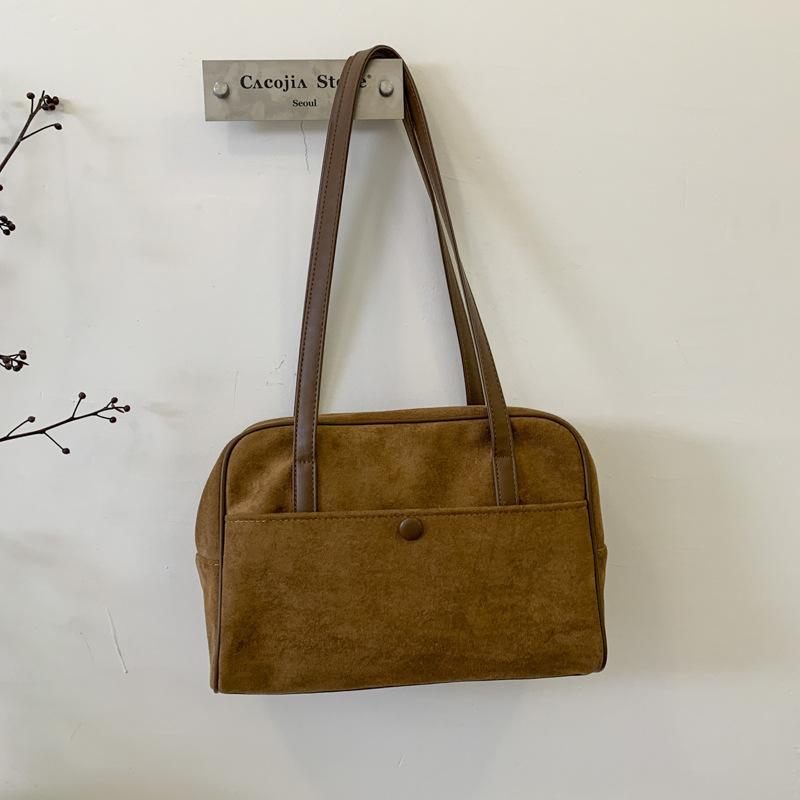Retro Tasche Damen große Kapazität neu Herbst und Winter lässige Schulter Achseltasche Pendler Kissen Tasche