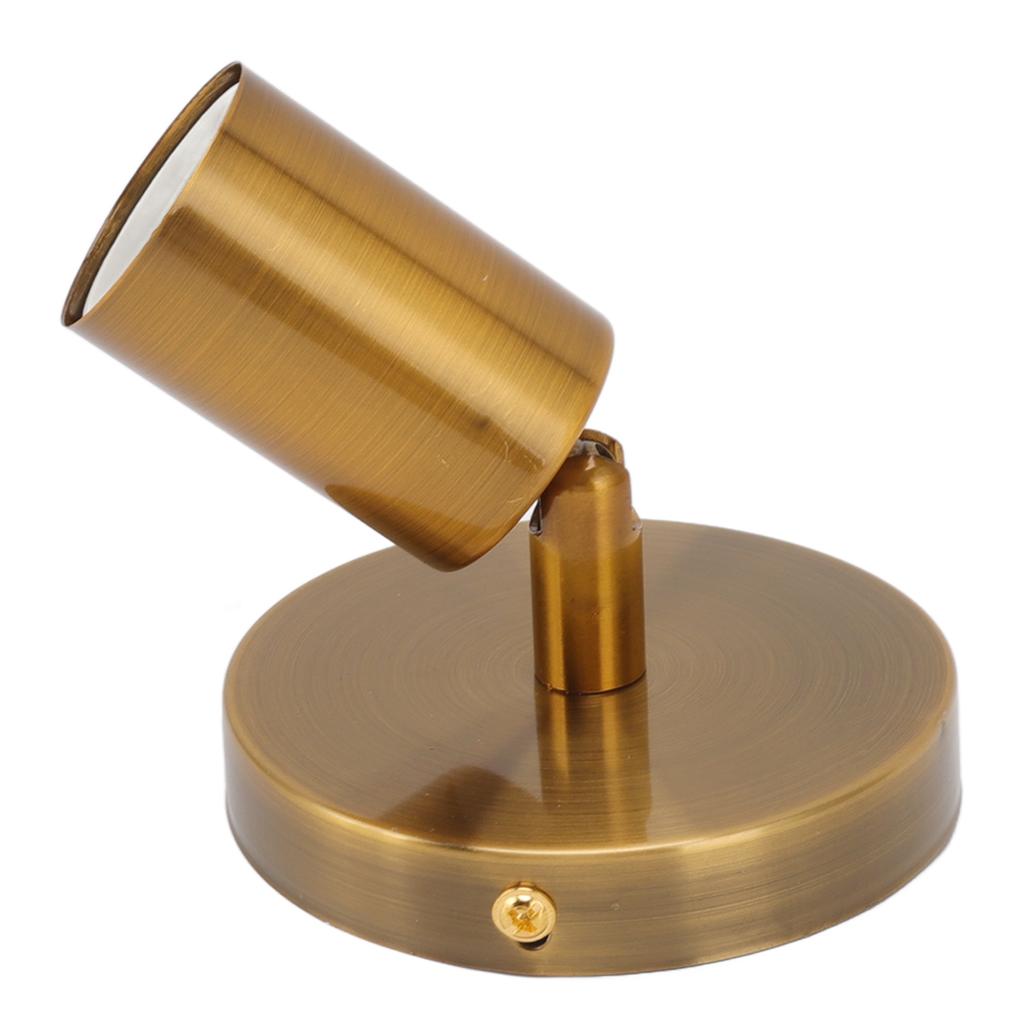 E27 E26 Wall Lamp Base 180 Degrees Up and Down Adjustable Iron Decoration Bulb Socket for Bedroom Living Room Gold
