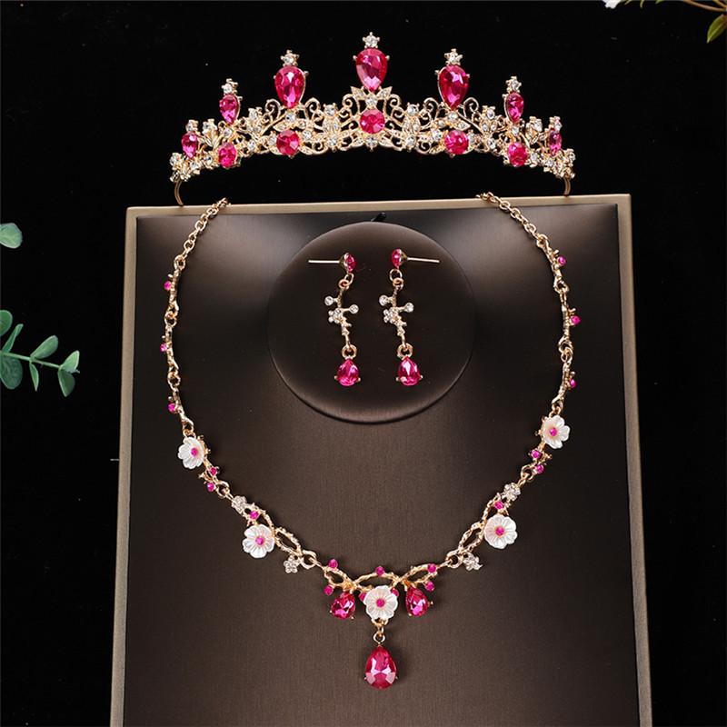 Children's Princess Birthday Crown Set: Includes Crown, Headband, Necklace & Earrings