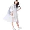 [sugarello] Raincoat Poncho Waterproof EVA Resin Breathable Translucent Backpack Compatible Portable Lightweight Rain Gear Unisex Outdoor Commuting