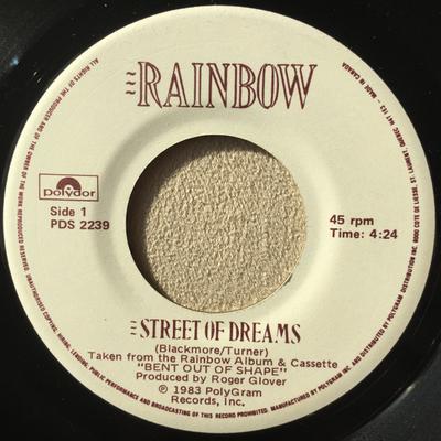 Płyta 7-calowa RAINBOW - Street Of Dreams PDS2239 Polydor 1983 Kanada Rock Używana