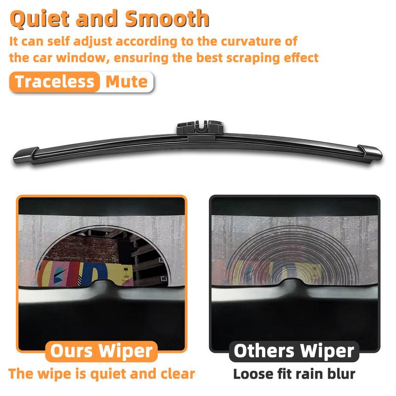 Fit For MG RX5 2016-2025 Rear Wiper Blade Natural Rubber Strip Streak Free Back Window Cleaning Durable Auto Replacement Parts