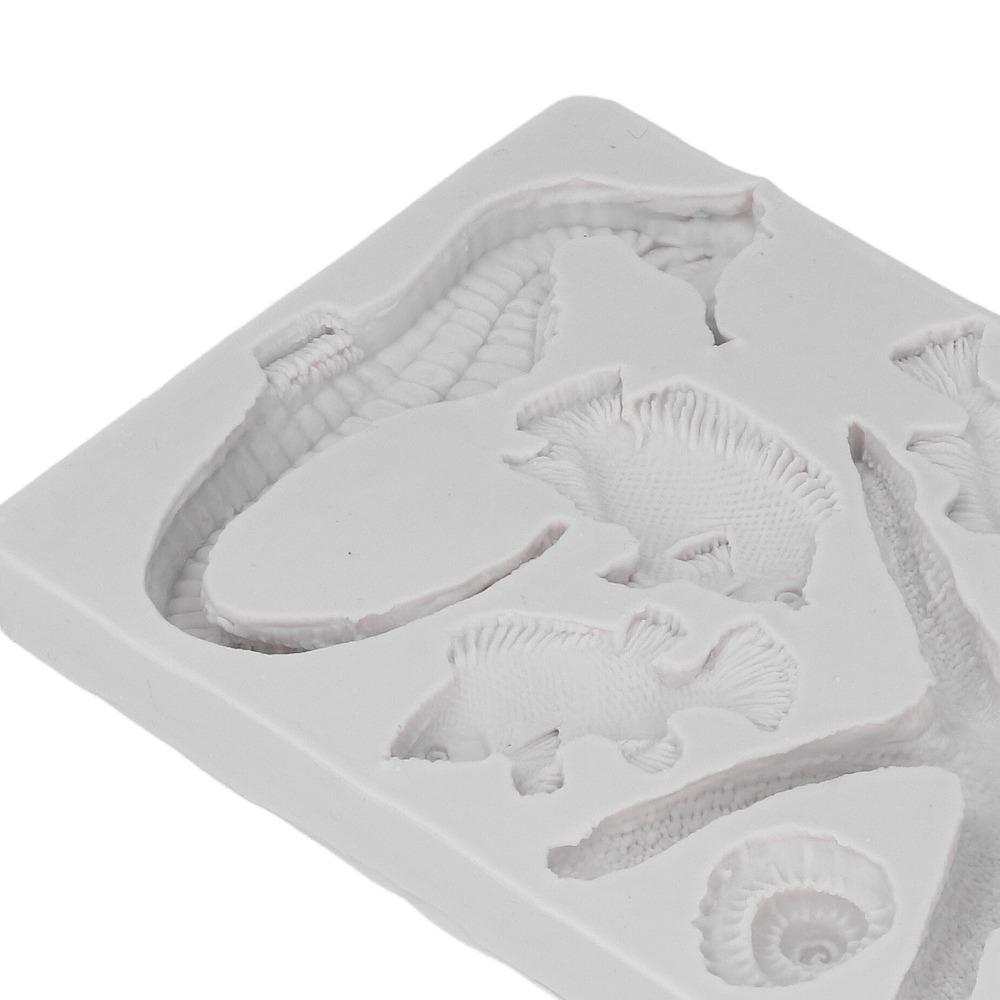 Baking Mold Reusable Silicone Mold Non Stick Silicone Fondant Mold Marine Theme Molds Sugar Craft