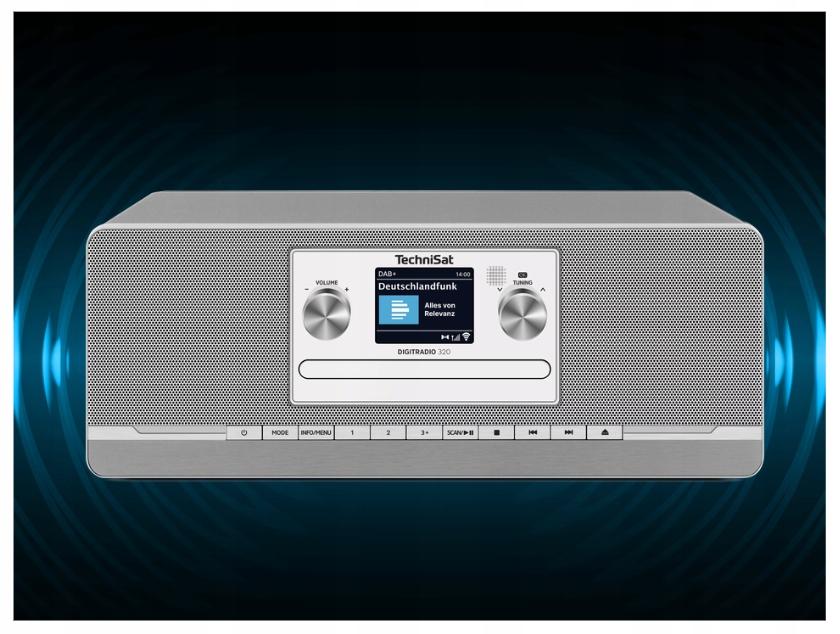 TechniSat DIGITRADIO 320 DAB+ FM Bluetooth USB Radio with CD Player