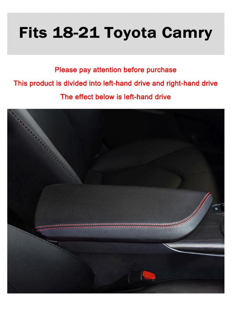 Leather Armrest Cover for 2018-2021 Toyota Camry: Center Console Protection & Modification Accessory