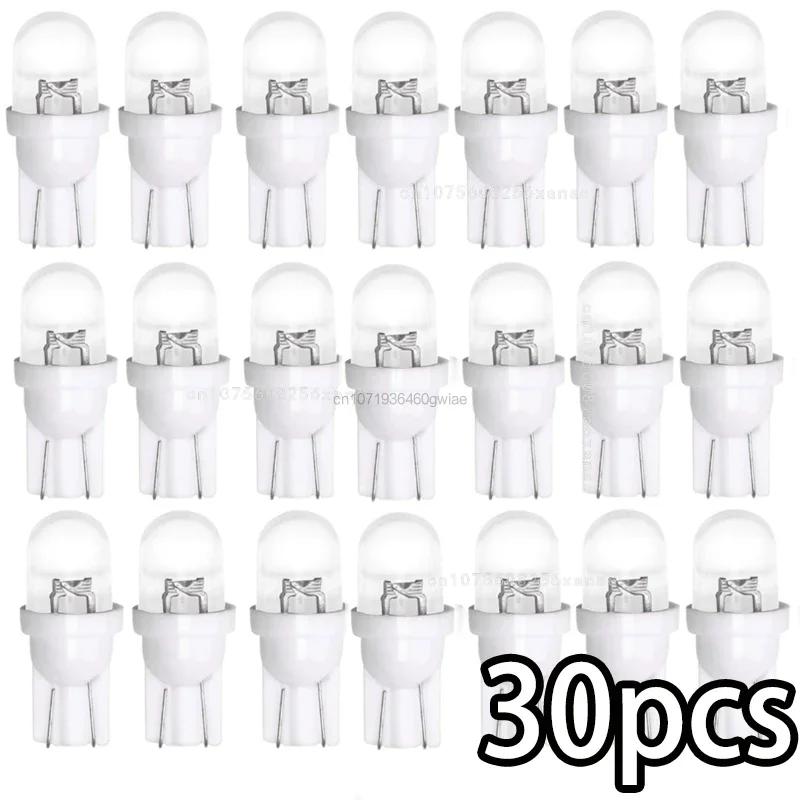 10-30pcs T10 Car White LED 501 Side Light 12V 5W W5W Xeno Lamp Super Bright Width Lamp Bulbs Universal Auto Lights Accessories